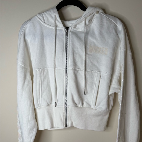 NWOT WICKED | Glow in the Dark & White Pearl-Embellished Women’s Hoodie - Picture 2 of 10